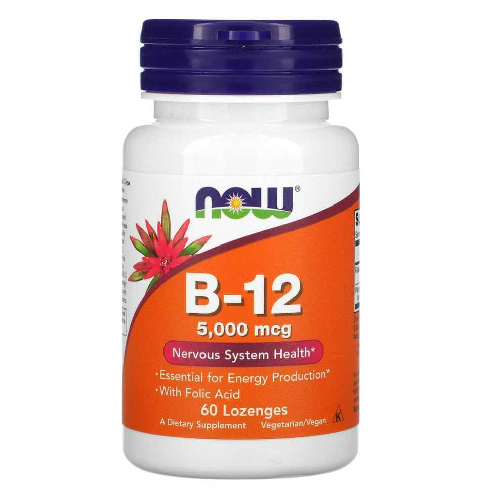 NOW Foods,  B12, 5000 , 60     , -, 