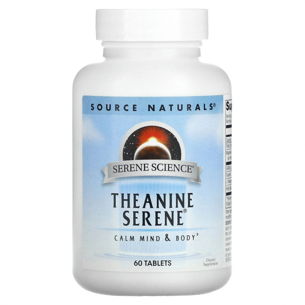 Source Naturals, Serene Science, Theanine Serene, 60 Tablets    , -, 