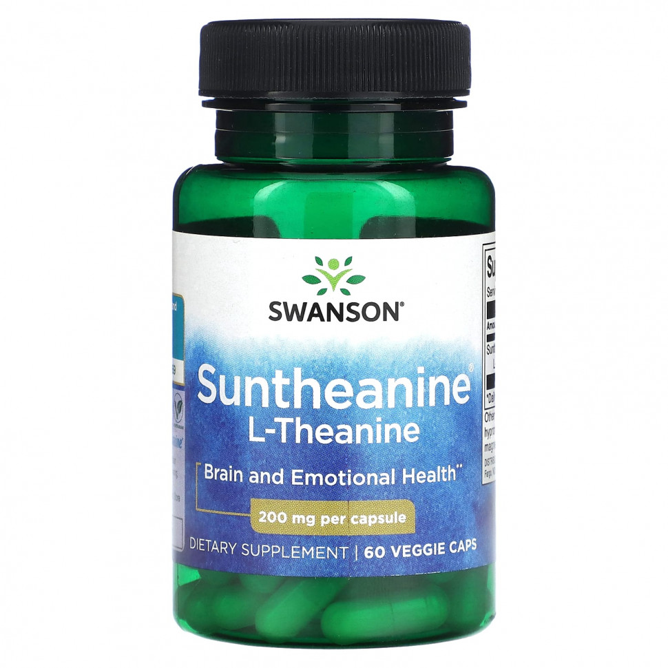 Swanson, Suntheanine, L-, 200 , 60      , -, 