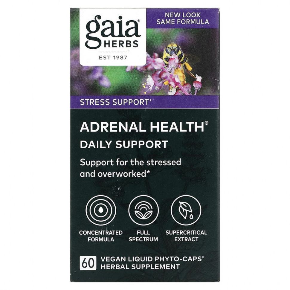 Gaia Herbs, Adrenal Health,  , 60   -    , -, 