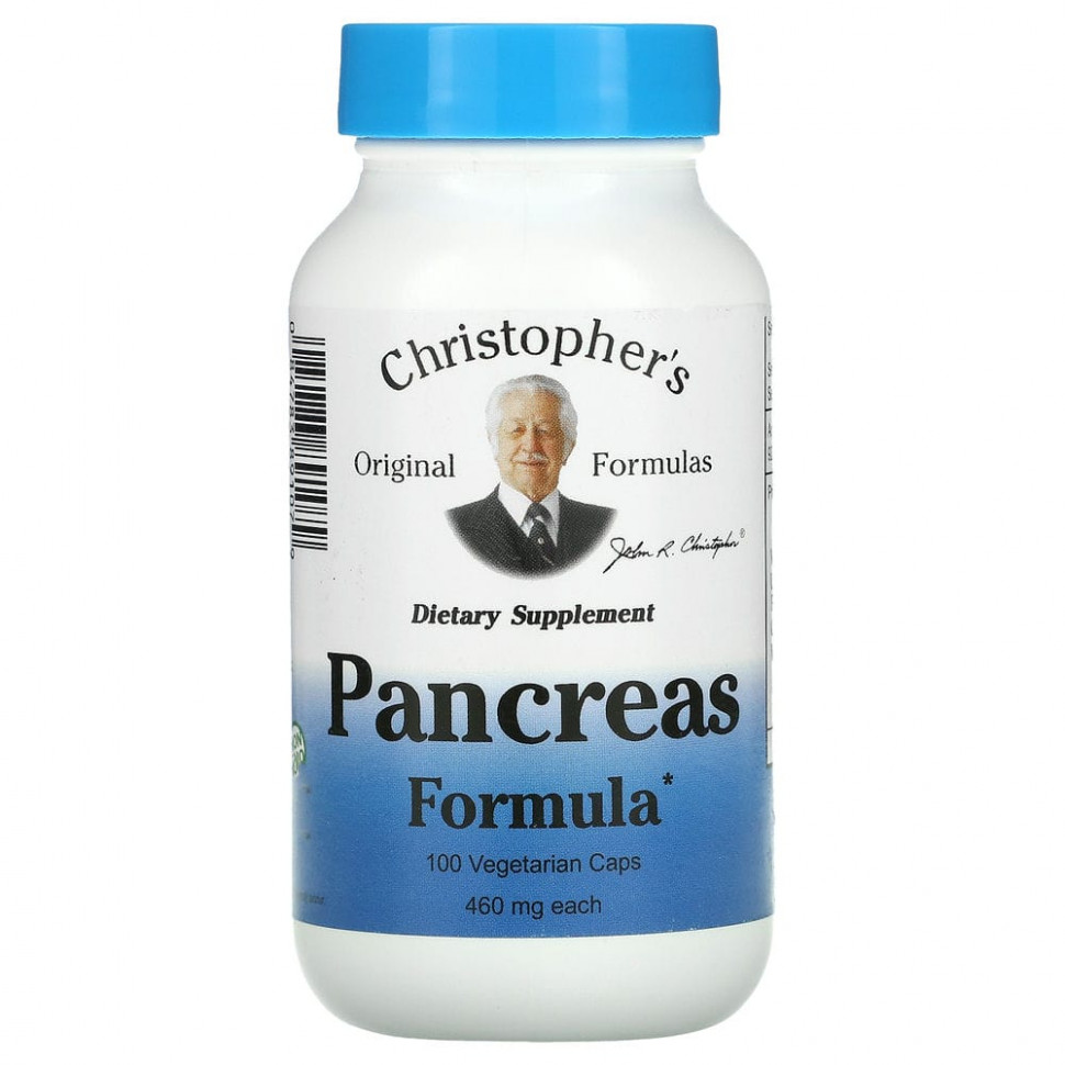 Christopher's Original Formulas, Pancreas Formula, 460 , 100      , -, 