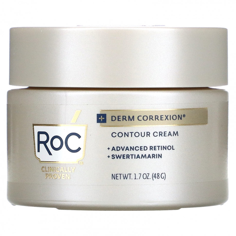 RoC, Derm Correxion, Contour Cream, Advanced Retinol & Swertiamarin, 1.7 fl oz (50 ml)    , -, 