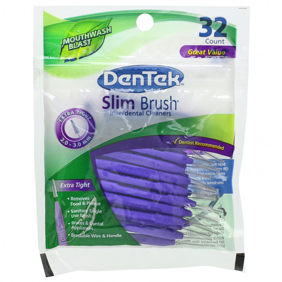 DenTek,      Slim Brush,      , 32     , -, 