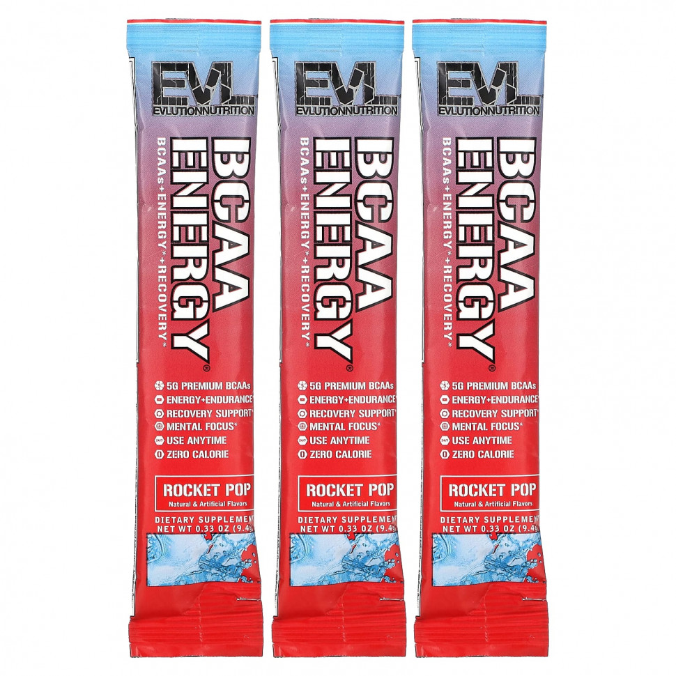 EVLution Nutrition, BCAA Energy, Rocket Pop, 3   9,4  (0,33 )    , -, 