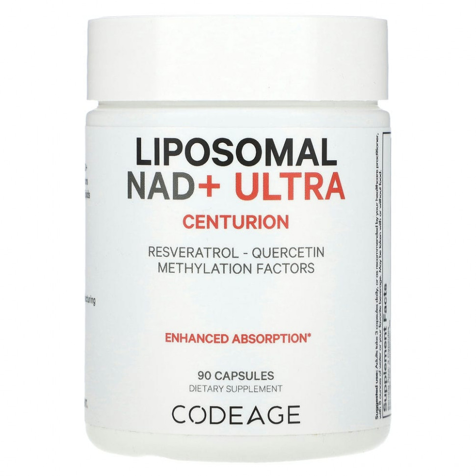 Codeage, Liposomal NAD + Ultra Centurion`` 90     , -, 