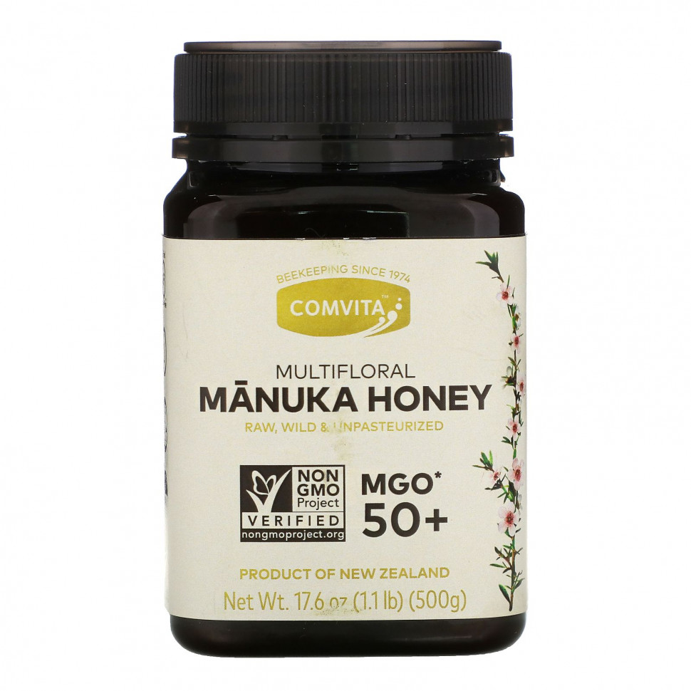 Comvita, Multifloral Manuka Honey, MGO 50+, 17.6 oz (500 g)    , -, 