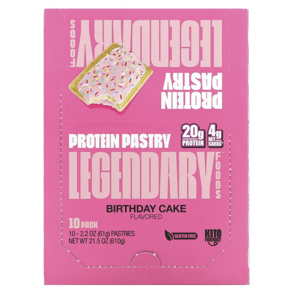 Legendary Foods, Protein Pastry,  , 10 , 61  (2,2 )    , -, 