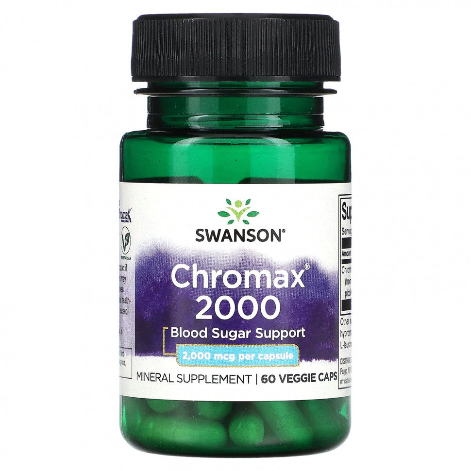  Swanson, Chromax 2000, 2000 , 60    Iherb ()