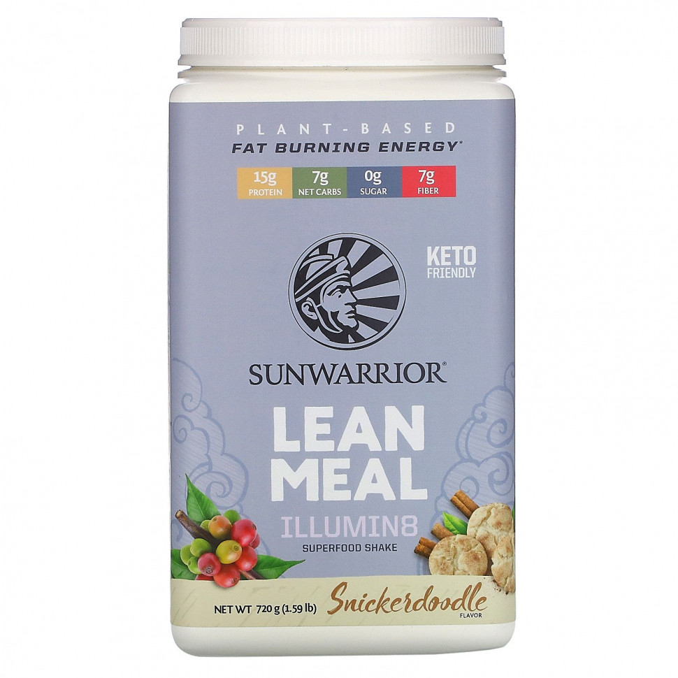 Sunwarrior, Illumin8 Lean Meal, Snickerdoodle, 720  (1,59 )    , -, 