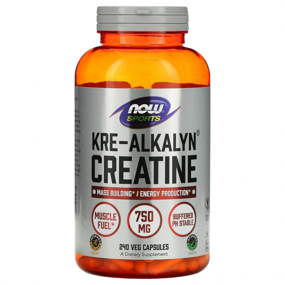 NOW Foods, Kre-Alkalyn Creatine    , 750 , 240      , -, 