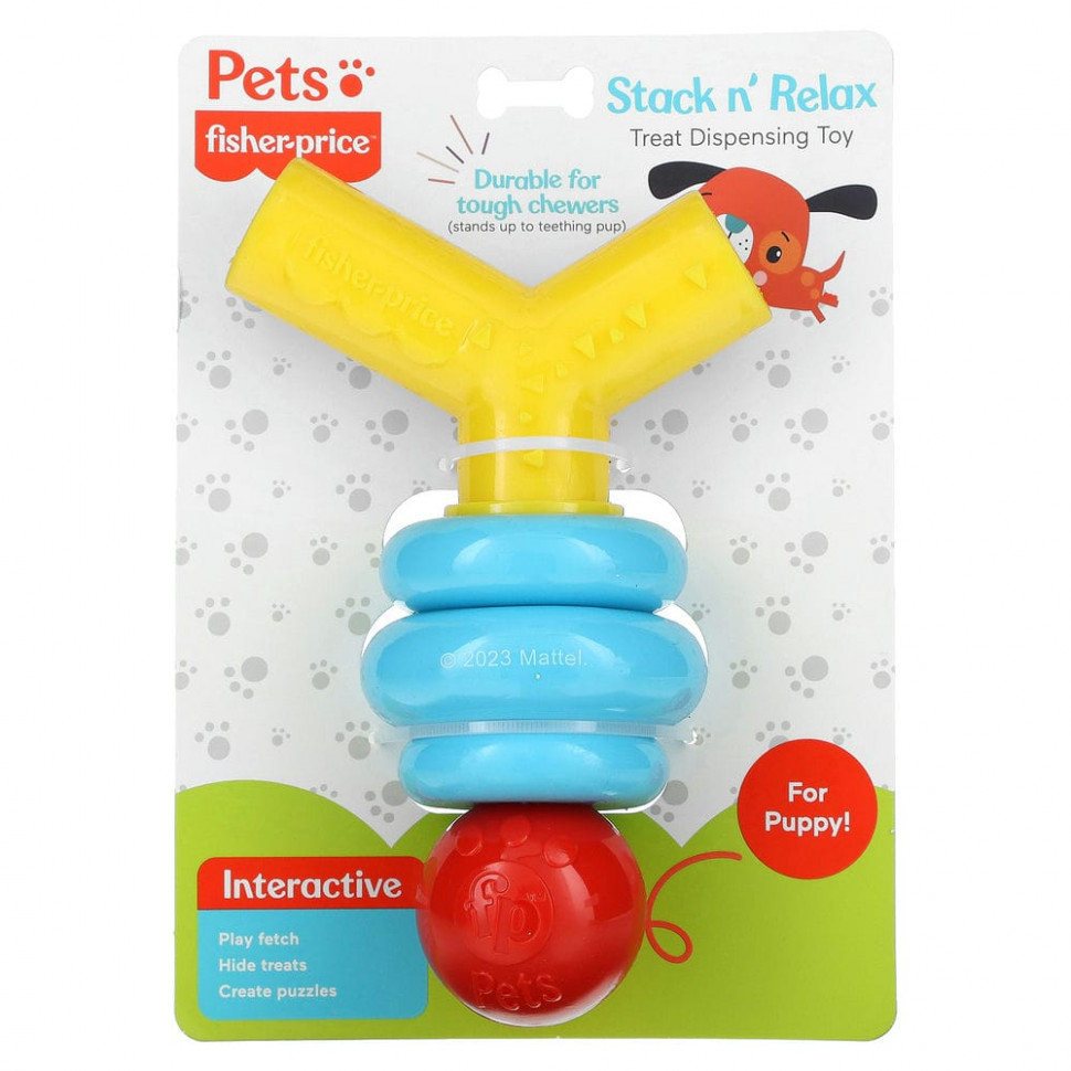 Fisher-Price, Pets, Stack n 'Relax Treat Dispensing Toy,  , 1      , -, 