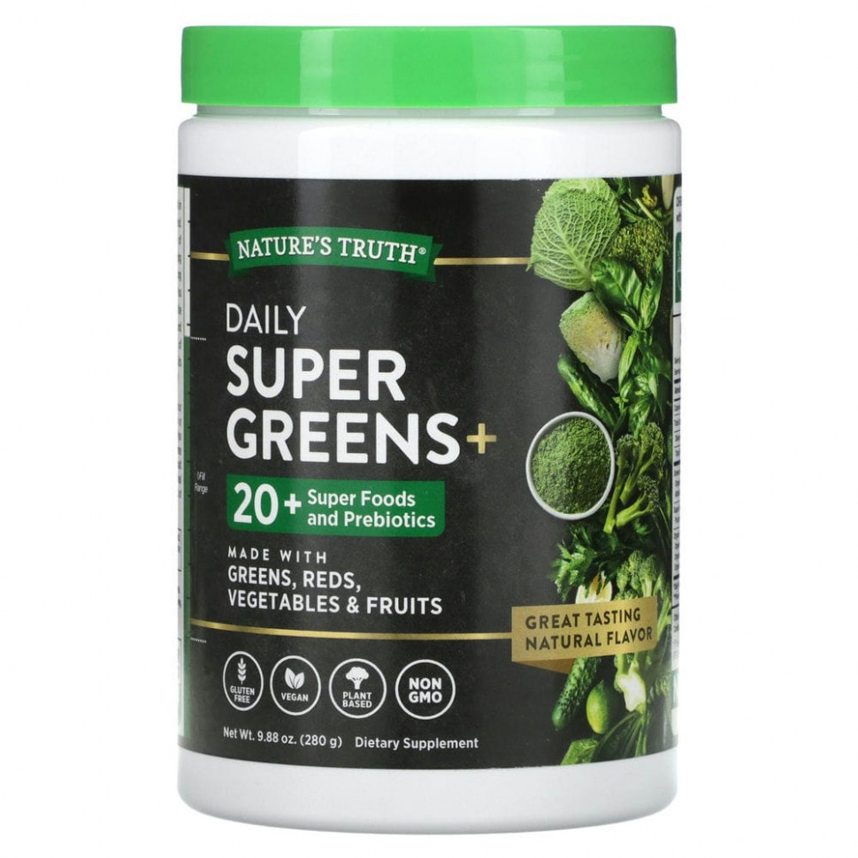 Nature's Truth, Daily Super Greens +, 280  (9,88 )    , -, 