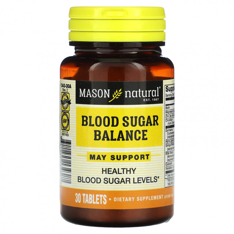  Mason Natural, Blood Sugar Balance, 30   Iherb ()