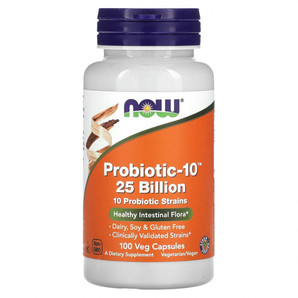  NOW Foods, Probiotic-10, 25 , 100    Iherb ()