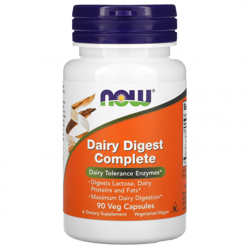 NOW Foods, Dairy Digest Complete,       , 90      , -, 