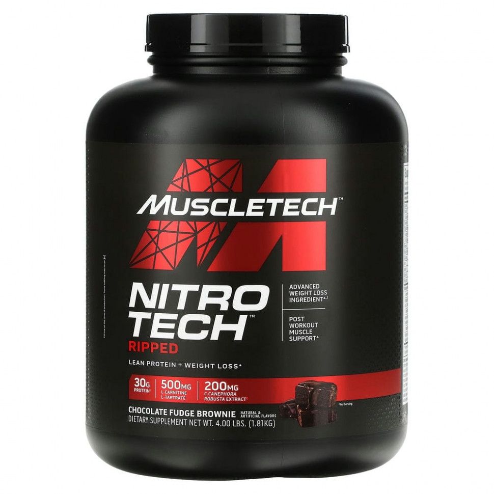  Muscletech, Nitro Tech Ripped,   +   ,      , 1,81  (4 )  Iherb ()
