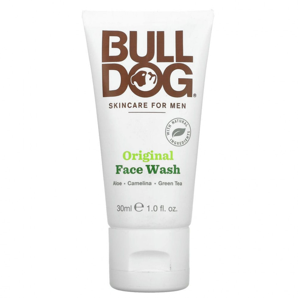 Bulldog Skincare For Men, Original Face Wash, 1 fl oz    , -, 