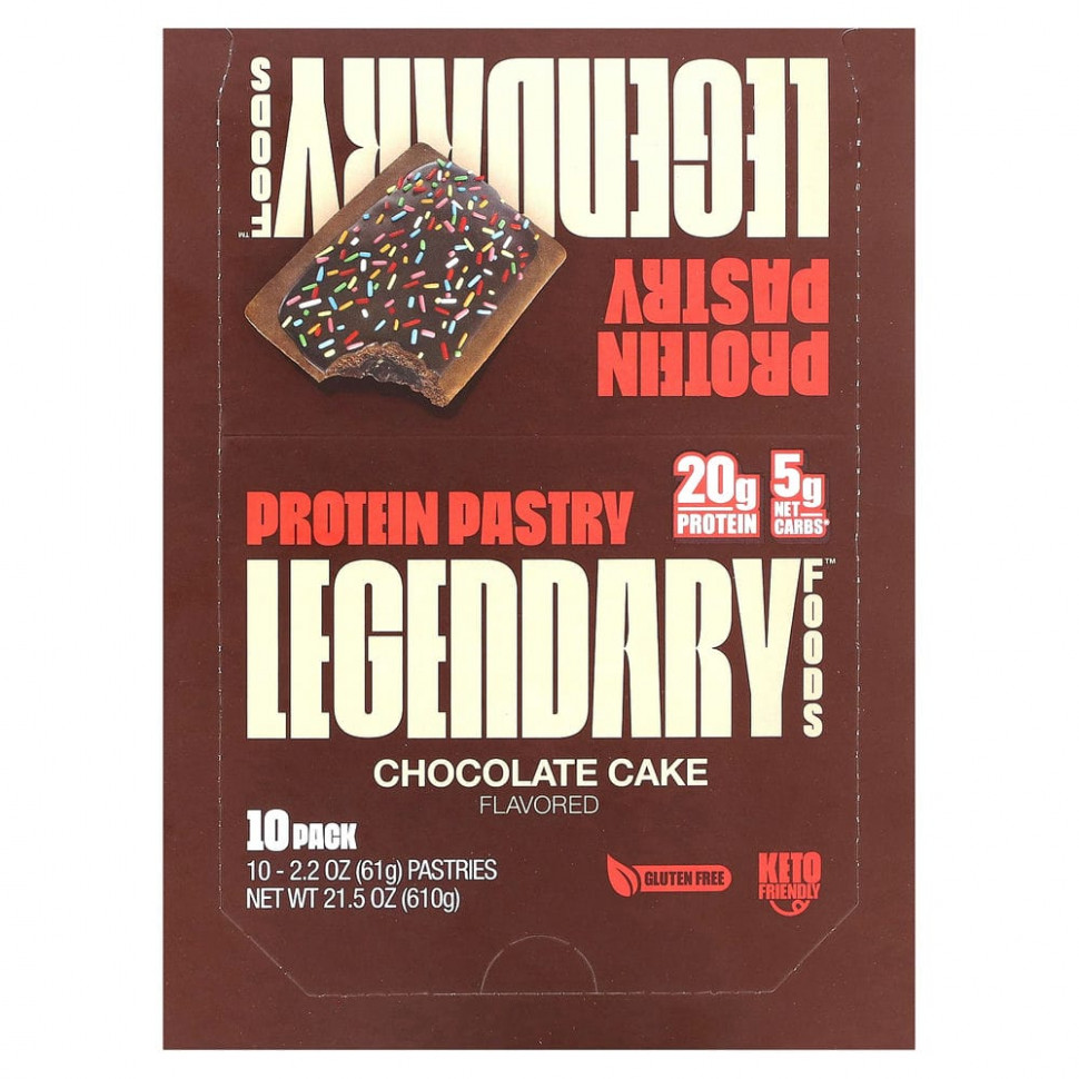 Legendary Foods, Protein Pastry,  , 10 , 61  (2,2 )    , -, 