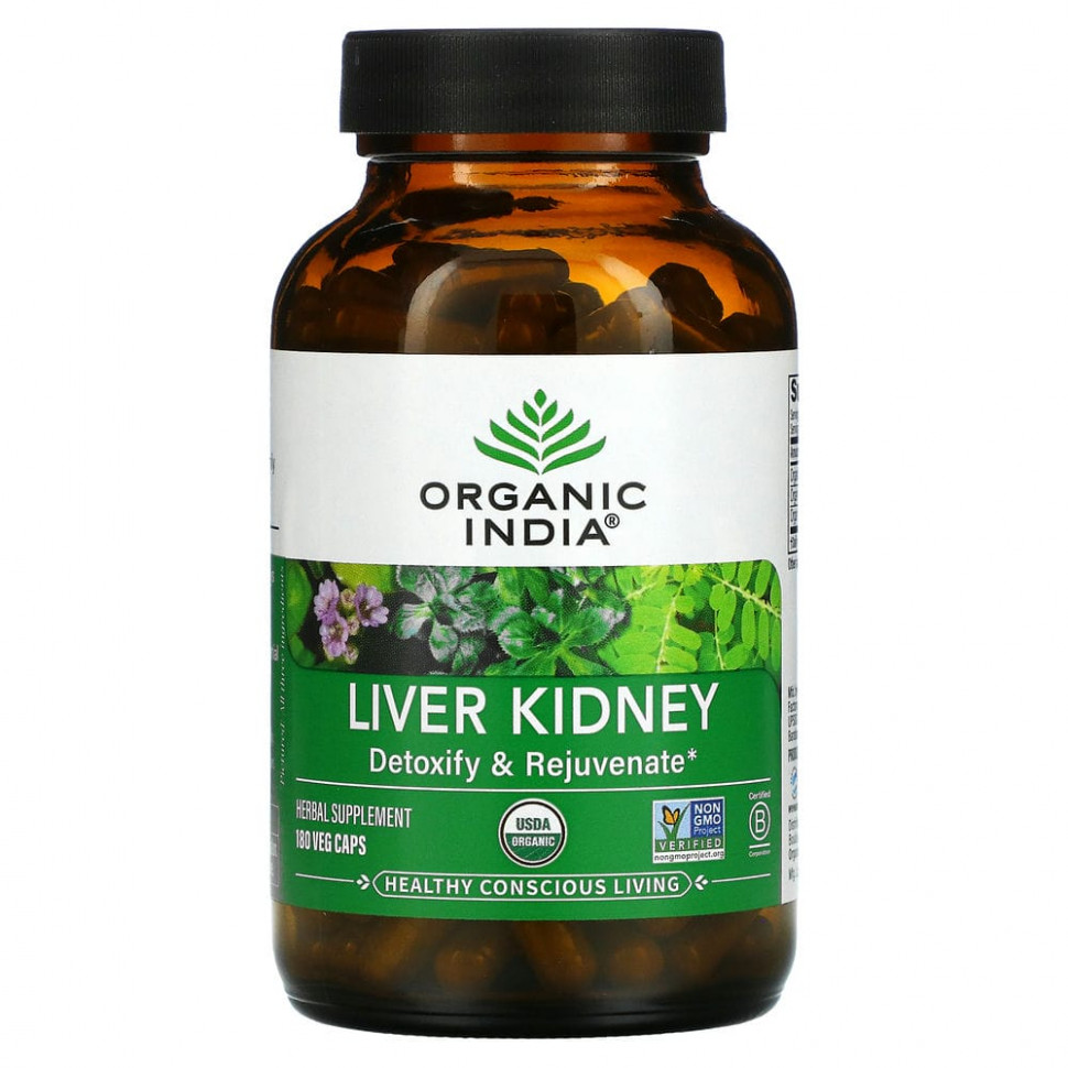 Organic India, Liver Kidney, 180      , -, 