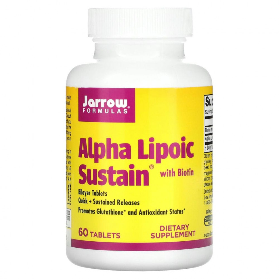 Jarrow Formulas, Alpha Lipoic Sustain, -   , 300 , 60     , -, 