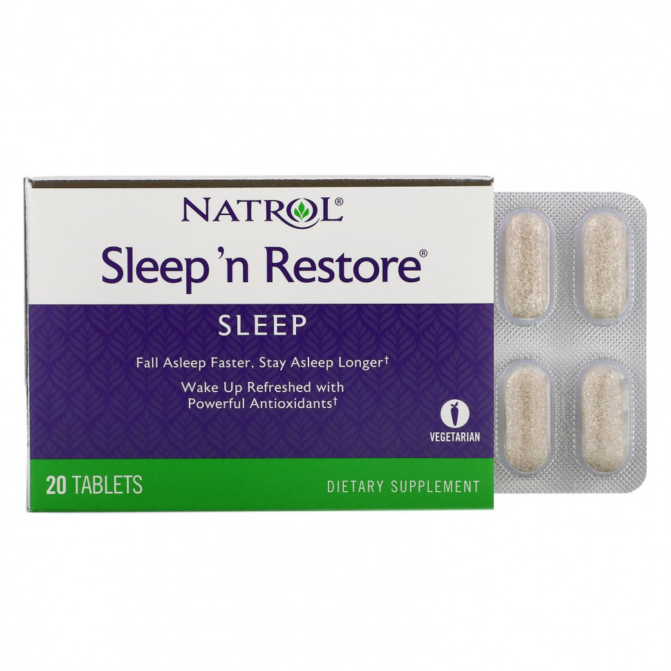 Natrol, Sleep 'n Restore, 20     , -, 