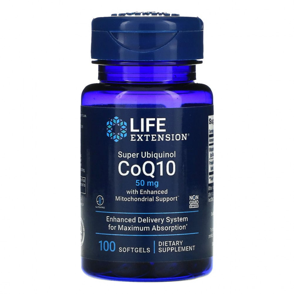 Life Extension, Super Ubiquinol CoQ10    , 50 , 100      , -, 