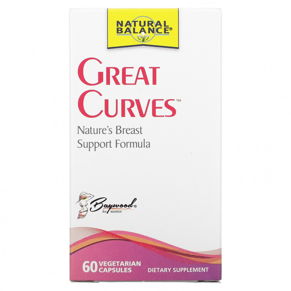 Natural Balance, Great Curves, 60 Vegetarian Capsules    , -, 