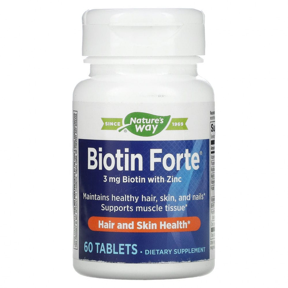 Nature's Way, Biotin Forte,   , 3 , 60     , -, 