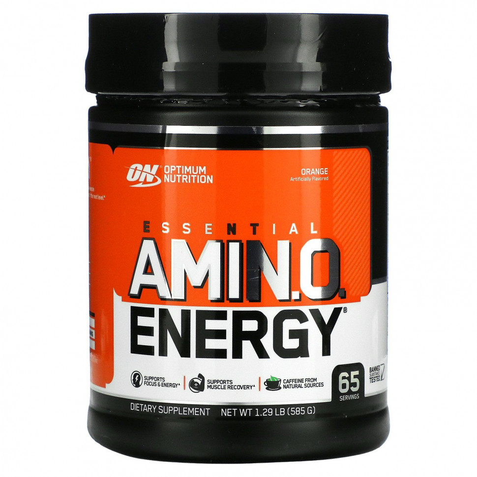 Optimum Nutrition, ESSENTIAL AMIN.O. ENERGY, Orange Cooler, 585  (1,29 )    , -, 