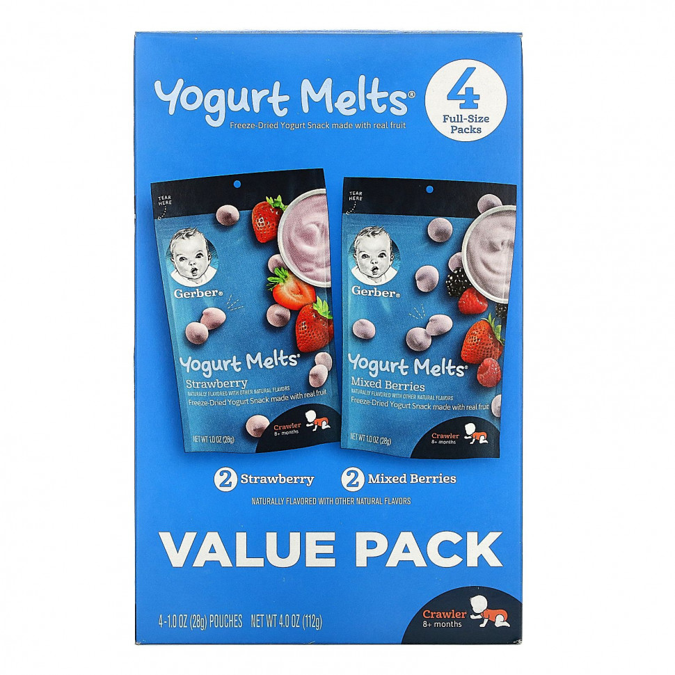 Gerber, Yogurt Melts,     8 ,    , 4   28  (1 )    , -, 