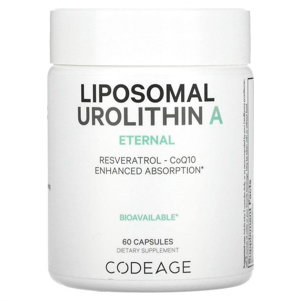 Codeage, Liposomal Urolithin A, Eternal, 60     , -, 