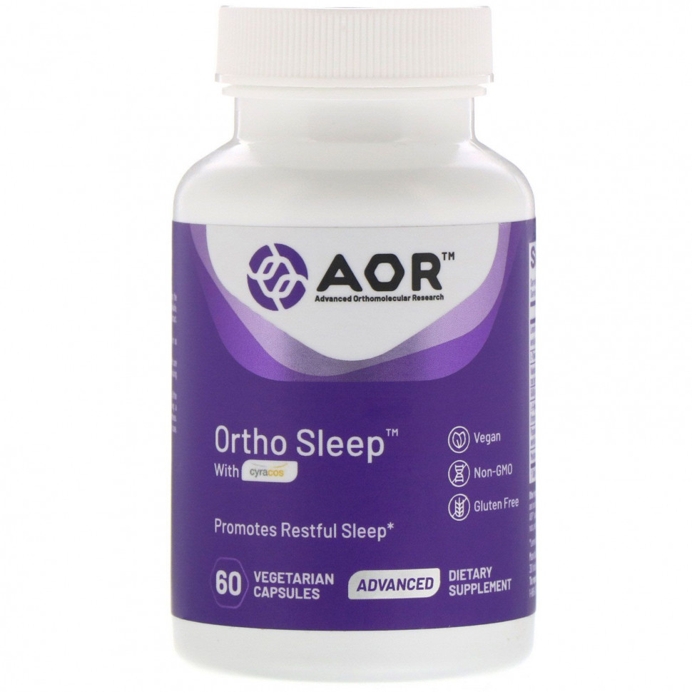 Advanced Orthomolecular Research AOR, Ortho Sleep with Cyracos, 60      , -, 
