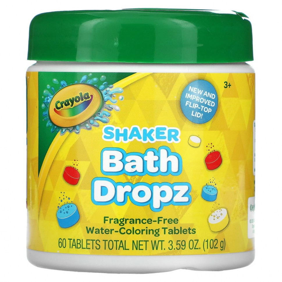 Crayola, Shaker Bath Dropz,    3 ,  , 60 , 102  (3,59 )    , -, 