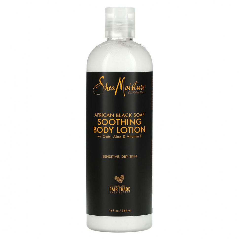 SheaMoisture, African Black Soap, Soothing Body Lotion, 13 oz (369 g)    , -, 