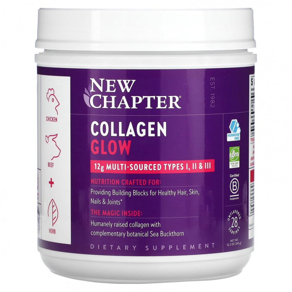 New Chapter, Collagen Glow,  , 345  (12,2 )    , -, 