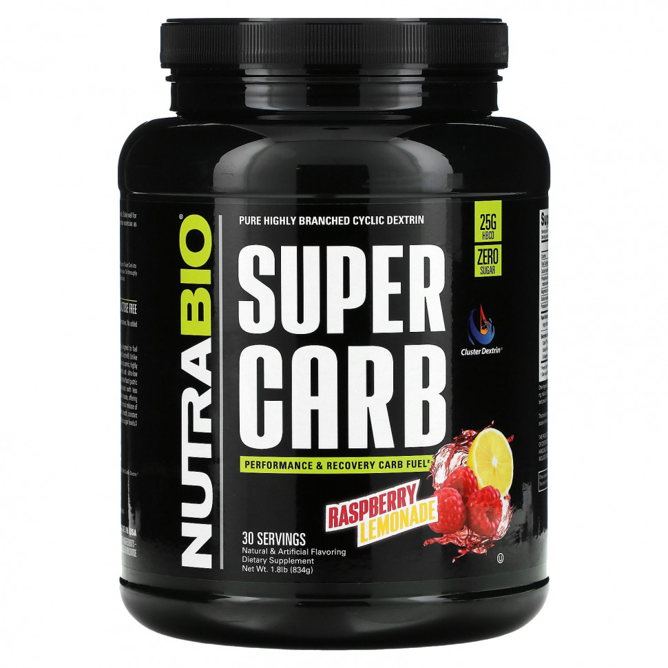  NutraBio Labs, Super Carb, Rasberry Lemonade, 1.8 lb (834 g)  Iherb ()