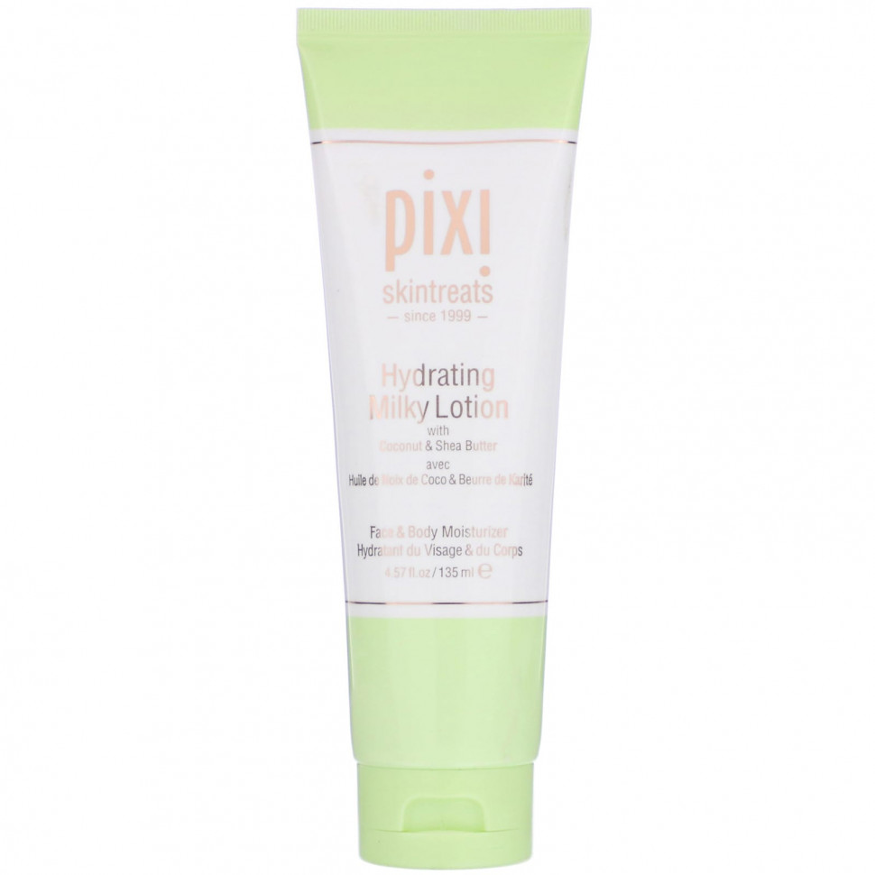 Pixi Beauty, Skintreats, Hydrating Milky Lotion, Face & Body Moisturizer, 4.57 fl oz (135 ml)    , -, 