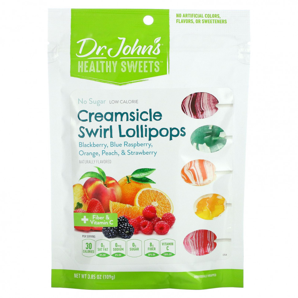 Dr. John's Healthy Sweets,    Creamsicle Swirl, +    C, ,  , ,   ,  , 109  (3,85 )    , -, 