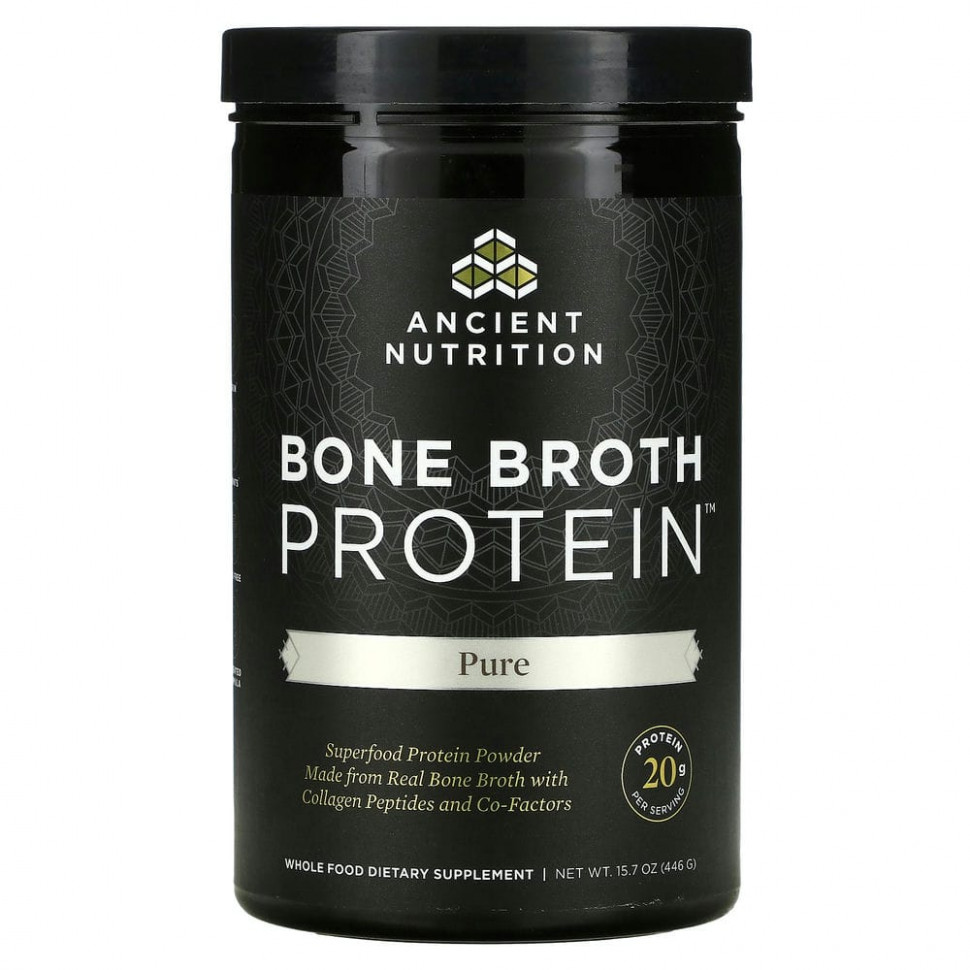 Dr. Axe / Ancient Nutrition, Bone Broth Protein,   , 446  (15,7 )    , -, 