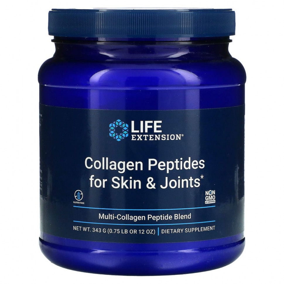 ���������� Life Extension, Collagen Peptides For Skin & Joints, ����� ������������������ ��������, 343 � (12 �����)  Iherb (������)