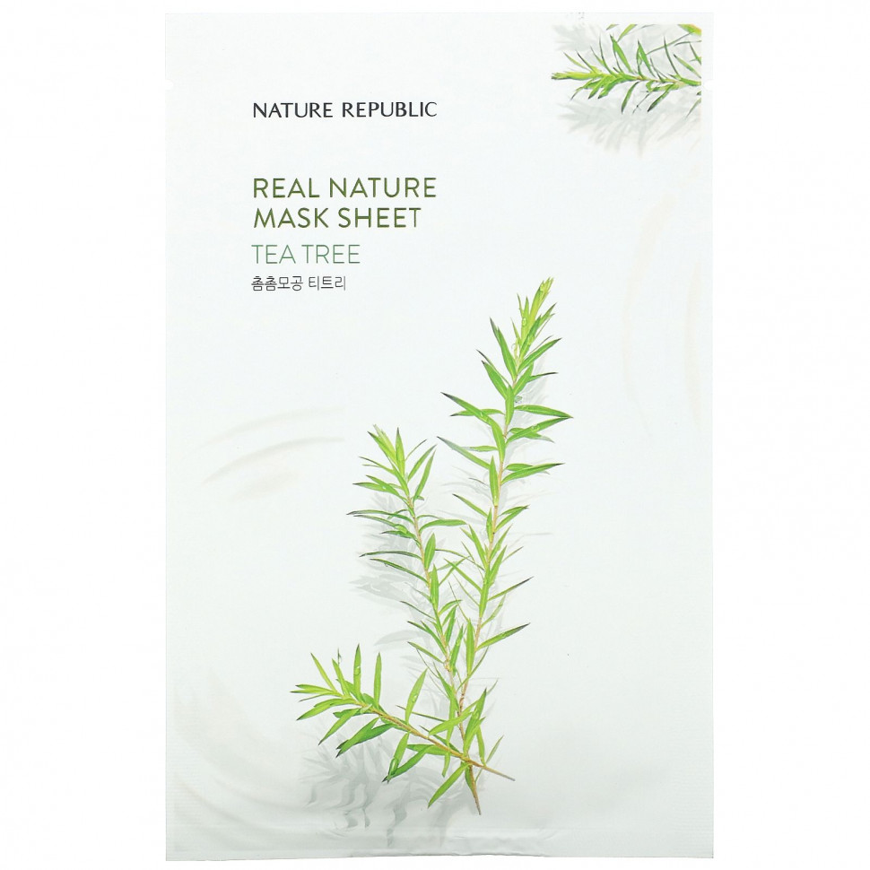 Nature Republic, Real Nature Beauty Mask Sheet, Tea Tree, 1 ., 23  (0,77 . )    , -, 