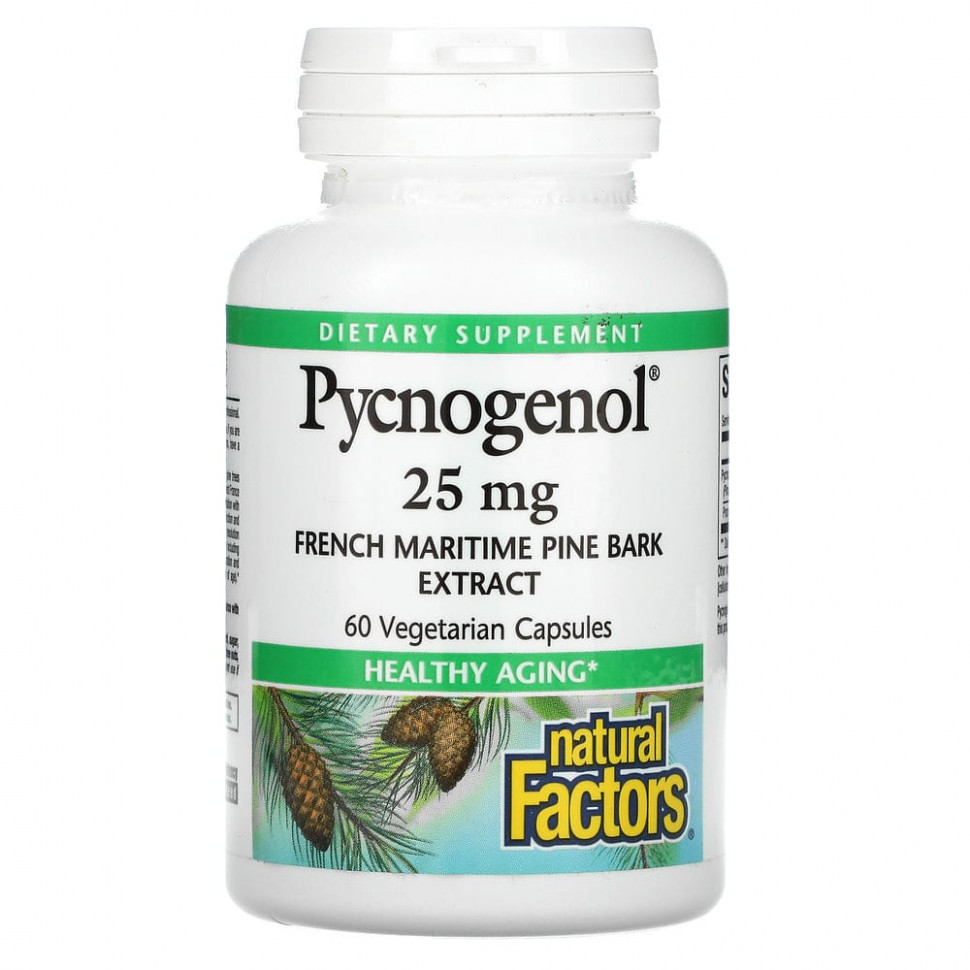 Natural Factors, Pycnogenol, 25 , 60      , -, 