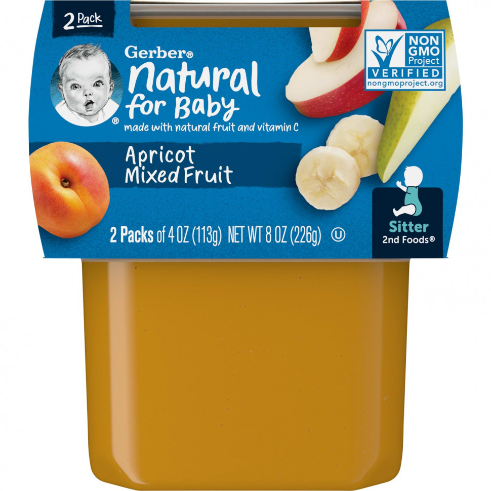 Gerber, Natural for Baby, 2nd Foods,    , 2   113  (4 )    , -, 