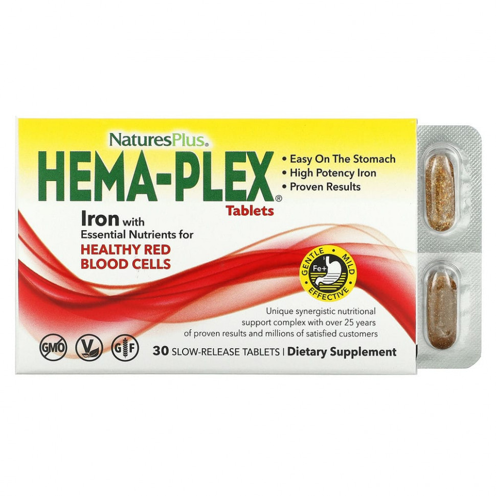 NaturesPlus, Hema-Plex, 30        , -, 