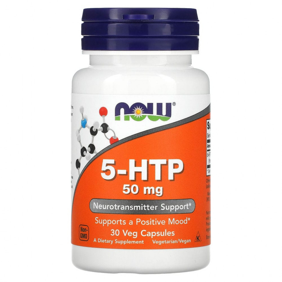 NOW Foods, 5- (5-HTP), 50 , 30      , -, 