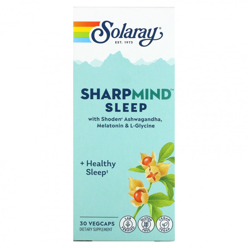 Solaray, SharpMind Sleep`` 30      , -, 