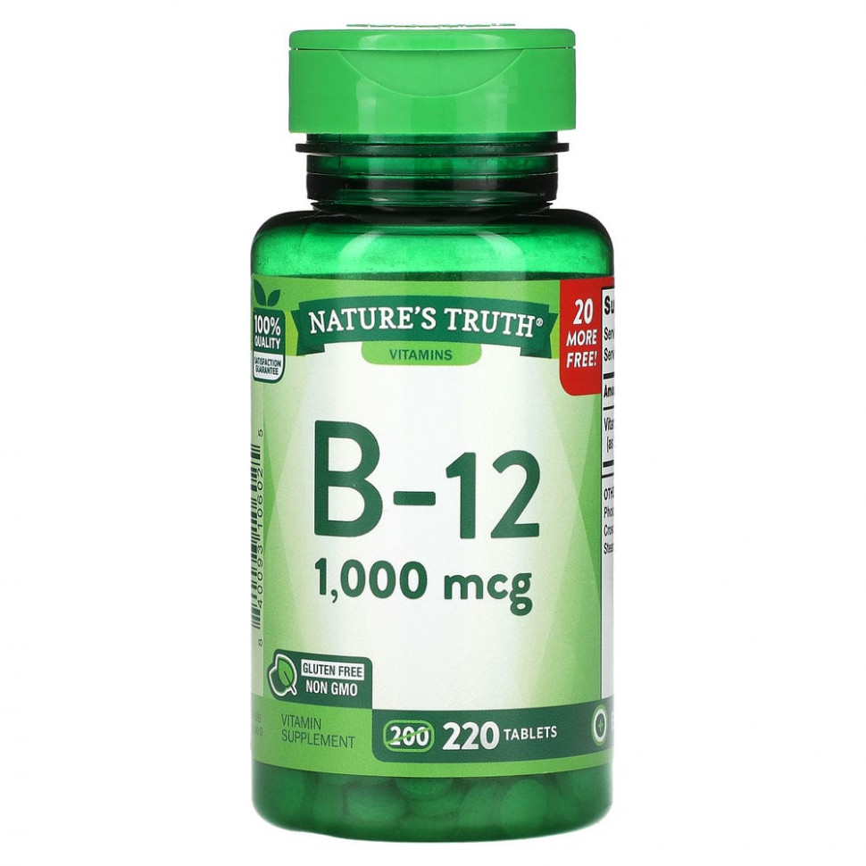 Nature's Truth,  B-12, 1000 , 220     , -, 