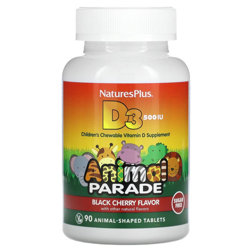 NaturesPlus, Source of Life, Animal Parade,  D3,  ,    , 12,5  (500 ), 90        , -, 