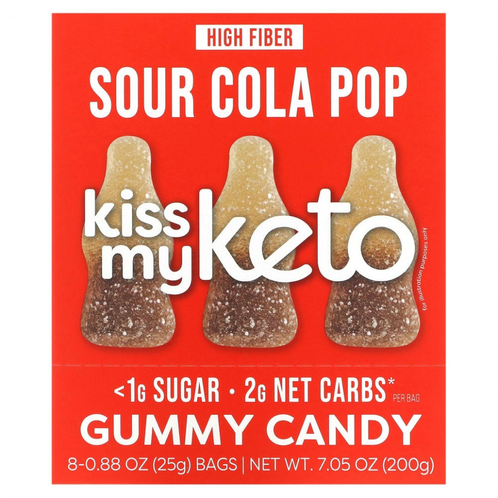 Kiss My Keto, Gummy Candy,  , 8   25  (0,88 )    , -, 