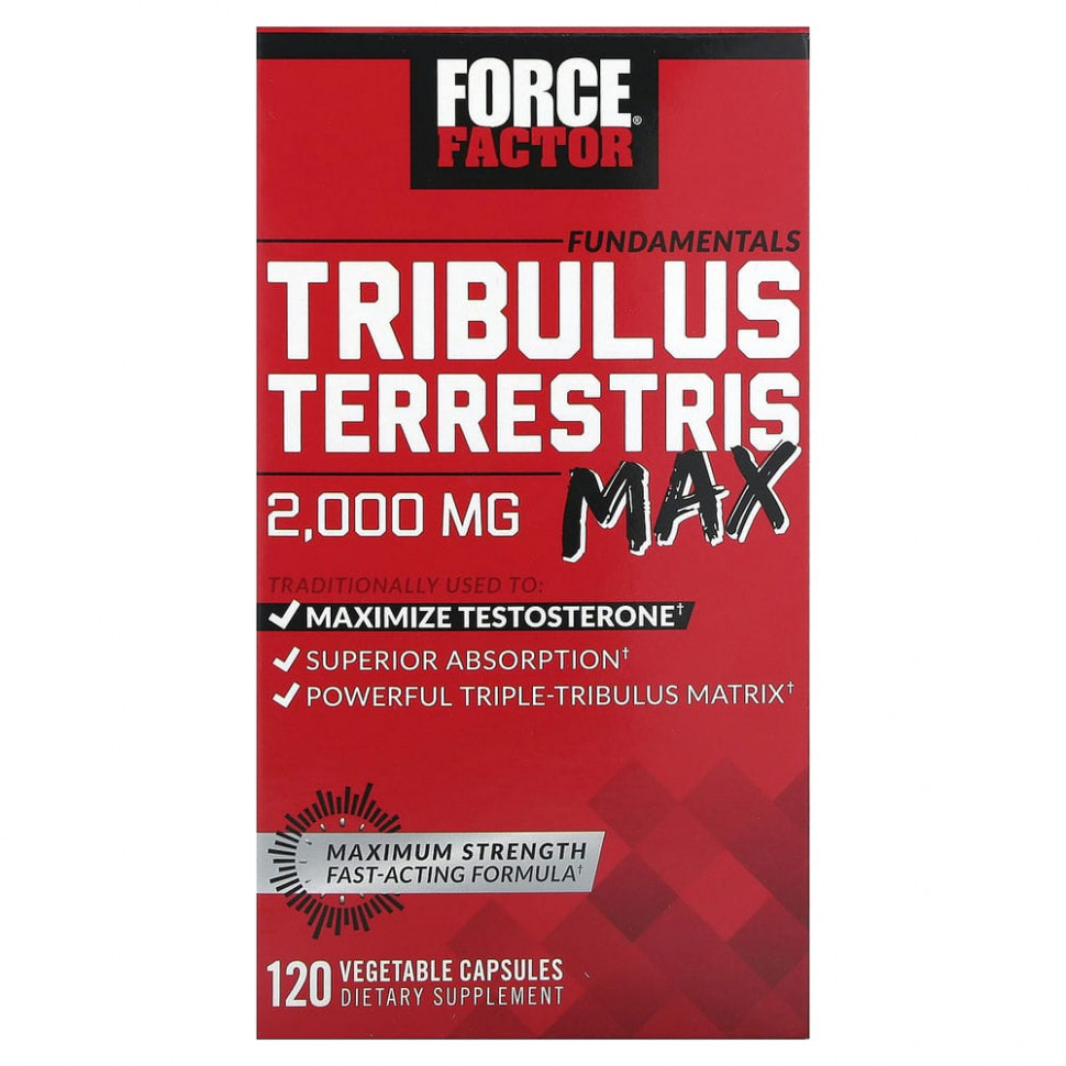  Force Factor, Fundamentals, Tribulus Terrestris Max, 500 , 120    Iherb ()